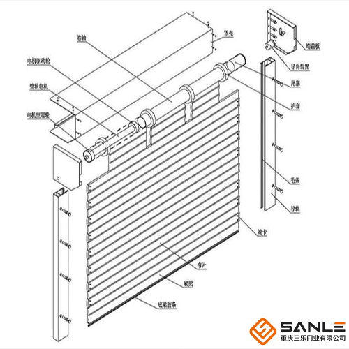 防火卷簾門安裝圖
